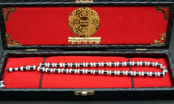 8'li Yarma Oltu Taşı Tesbih st000161 - Resim 2