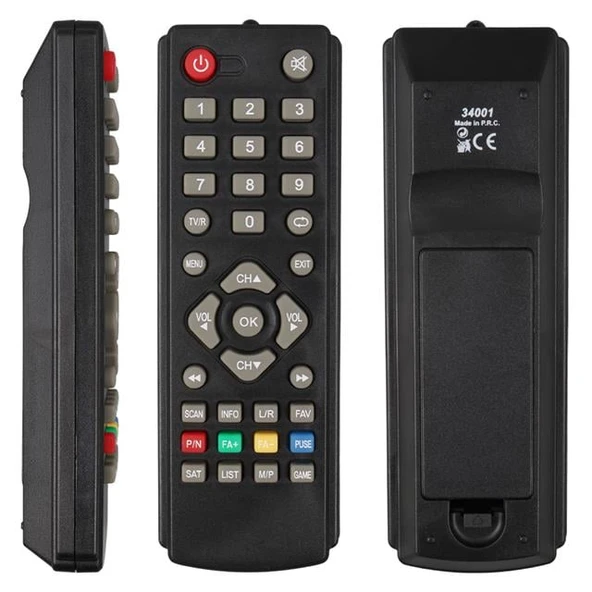 Yumatu Multiking - Mersat Multibox Scart - Hiremco Seoul Minibox Gold Game Tuşlu Uydu Alıcısı Kumandası ürün görseli 1