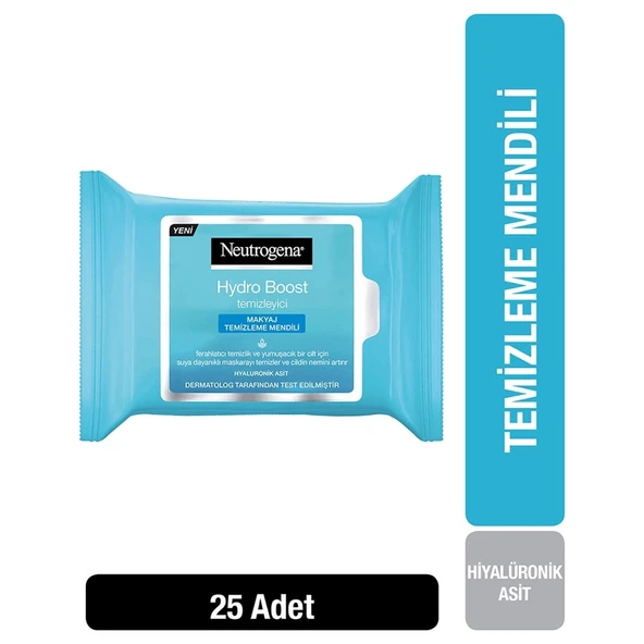 Neutrogena Hydro Boost Makyaj Temizleme Mendili 25'li - Dezenfektan Hediyeli (%72 Alkol) ürün görseli 1