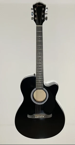 FENDER FA-25CE Dreadnought Ceviz Klavye Siyah Elektro Akustik Gitar ürün görseli 1