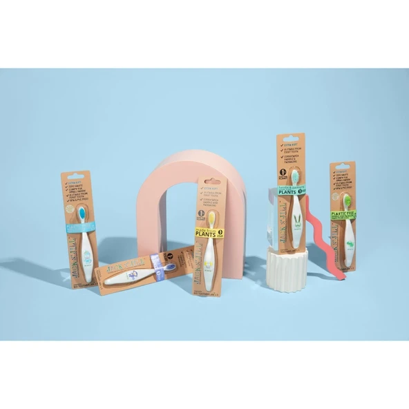 Jack N'Jill Mısır Koçanı Diş Fırçası Bunny - Dezenfektan Hediyeli (%72 Alkol) - Resim 4