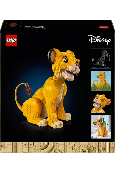 ® ǀ Disney Genç Aslan Kral Simba 43247 – Yetişkinler için Yaratıcı Hayvan Figürü Yapım Seti (1445P) - Resim 4