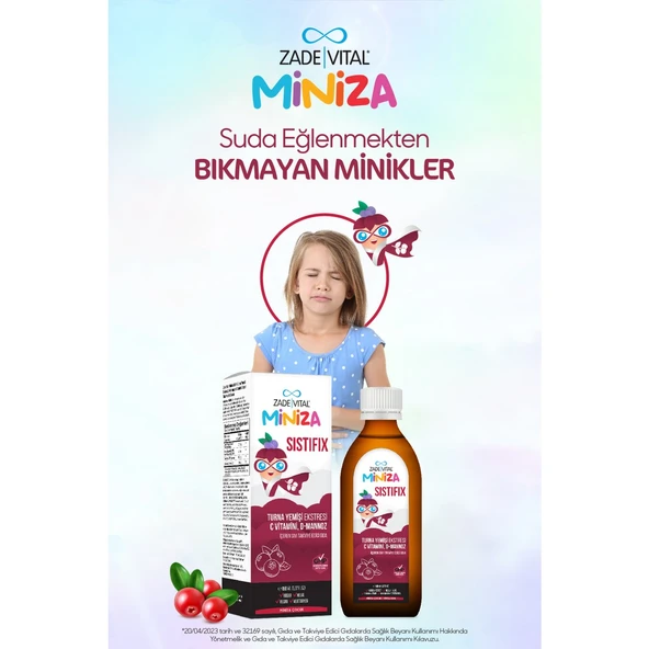 Zade Vital Miniza Sistifix Turna Yemişi Sıvı Takviye Edici Gıda 150 ml ürün görseli 1