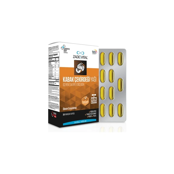 Kabak Çekirdeği Yağı 60 Kapsül - Dezenfektan Hediyeli (%72 Alkol) ürün görseli 1