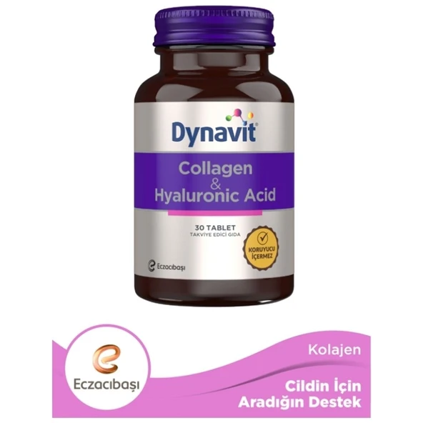 Dynavit Collagen Hyaluronic Acid 30 Tablet ürün görseli 1