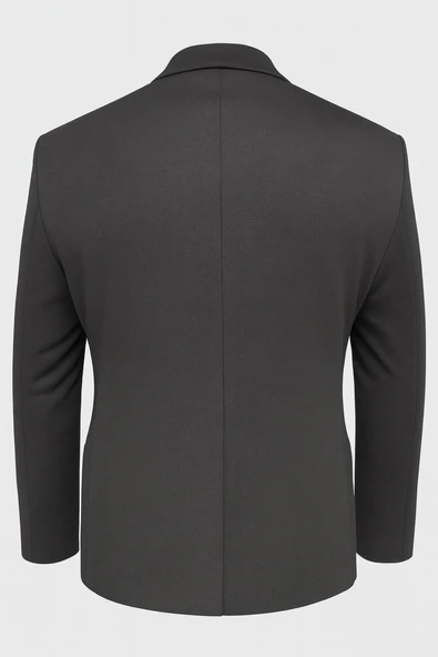 Erkek Siyah Blazer Ceket – İtalyan Kesim, Tek Düğmeli, Tek Yırtmaçlı Şık Klasik Model - Resim 5