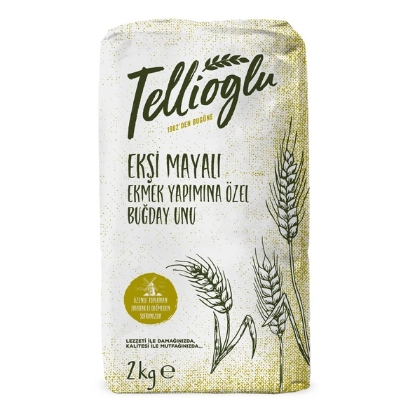 Ekşi Mayalı Ekmek Yapımına Özel Buğday Unu 2 Kg ürün görseli 1