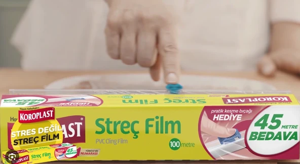 Koroplast Streç Film 100 metre x 2 adet - Resim 2