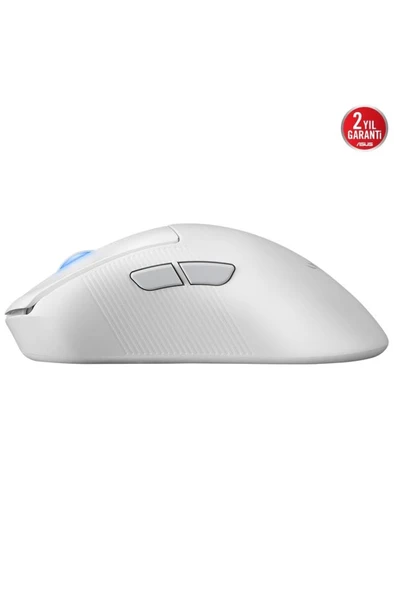 Asus ROG Keris II Ace AimPoint Beyaz Optik Kablolu/Kablosuz Oyuncu Mouse Teşhir - Resim 3