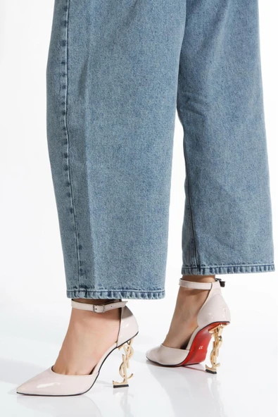 STYLE''S  METAL YÜKSEK  TOPUKLU SİVRİ BURUN  ZARİF STİLETTO - Resim 2