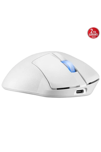 Asus ROG Keris II Ace AimPoint Beyaz Optik Kablolu/Kablosuz Oyuncu Mouse Teşhir - Resim 6