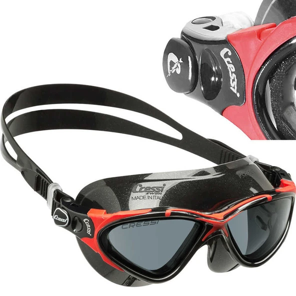 Cressi Planet Deniz Gözlüğü  BLACK-SILVER - Resim 7