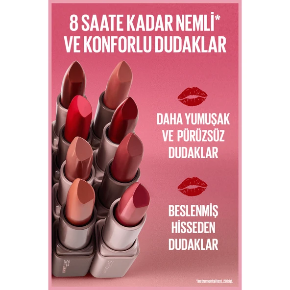 Maybelline New York Serum Etkili Hyalüronik Asit ve Besleyici Yağ İçeren Ruj - 103 Make It Work - Resim 12