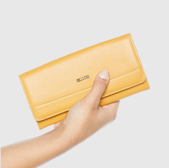 Grande Fermuarlı Kadın Cüzdan Kartlık Geniş İç Hacim - Resim 3