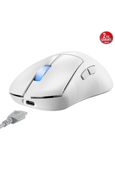 Asus ROG Keris II Ace AimPoint Beyaz Optik Kablolu/Kablosuz Oyuncu Mouse Teşhir - Resim 7