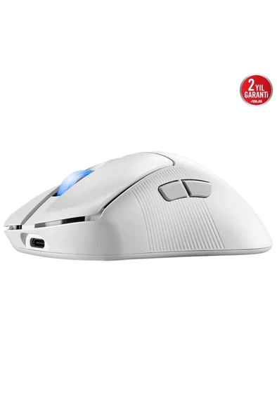 Asus ROG Keris II Ace AimPoint Beyaz Optik Kablolu/Kablosuz Oyuncu Mouse Teşhir - Resim 5