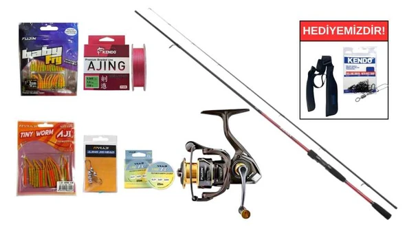 Sienna Spinning Sensitive 2,11M 0,5-7g&Fujin Ajime 500 LRF Seti ürün görseli 1