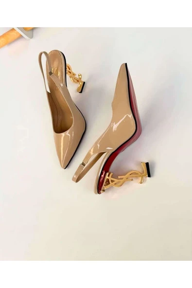 TALYA METAL YÜKSEK TOPUKLU SİVRİ BURUN ZARİF STİLETTO ürün görseli 1
