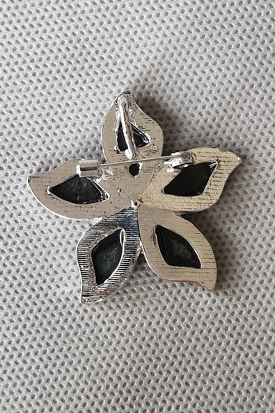 Abalon Shell Çiçek Motifi Sedef Broş BR10-2 - Resim 5