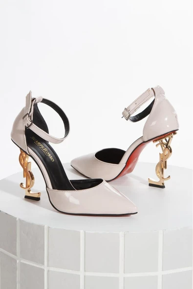 STYLE''S  METAL YÜKSEK  TOPUKLU SİVRİ BURUN  ZARİF STİLETTO - Resim 3