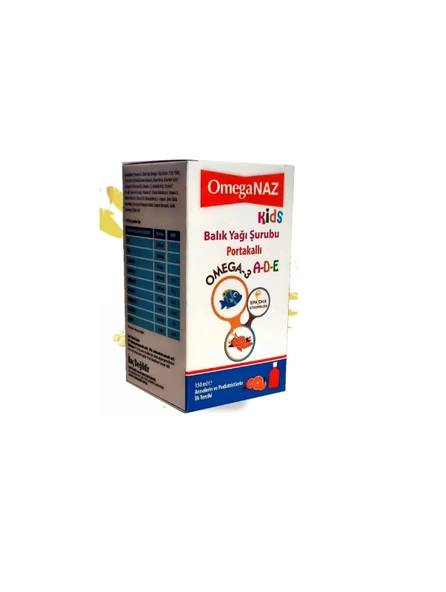 Omeganaz Kids Balık Yağı Portakallı 150 ml - Resim 4