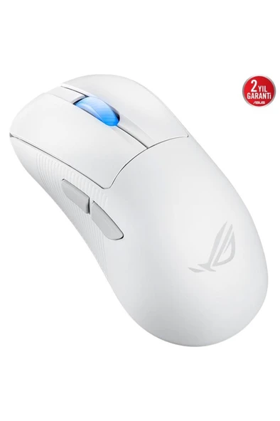 Asus ROG Keris II Ace AimPoint Beyaz Optik Kablolu/Kablosuz Oyuncu Mouse Teşhir - Resim 2