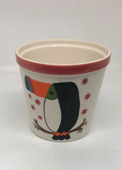 LEBRON Seramik Dekoratif Saksı Kuş Figürlü ürün görseli 1