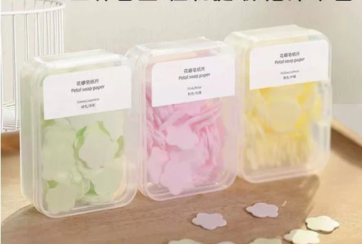 100 Yaprak Eriyen Mini Parfümlü Kağıt Sabun - Resim 3