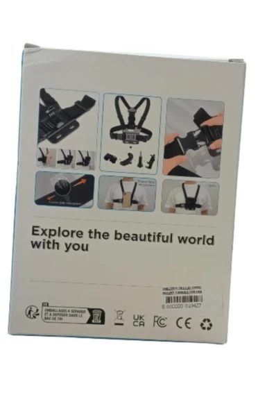 Aksiyon Kameraları İçin Çok Yönlü Göğüs Kayışı – Bisiklet, Motosiklet, Kayak, Trekking - Resim 7