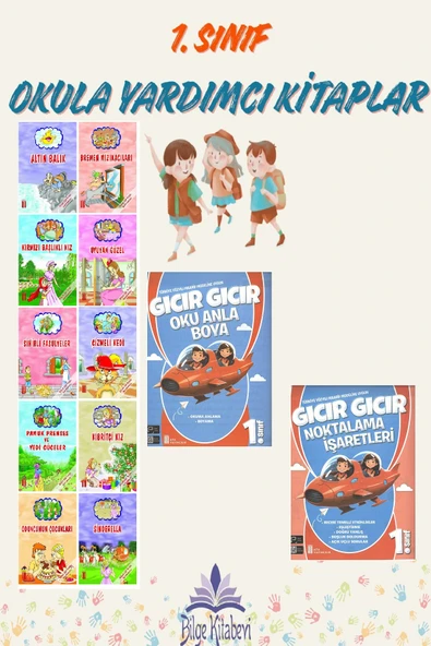 1. Sınıf Maarif Modeli Gıcır Gıcır Oku Anla Boya + Noktalama İşaretleri + 10 lu Hikaye Seti ürün görseli 1