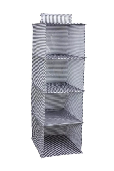 4 Gözlü Dolap Organizer Zebra Model - Resim 2