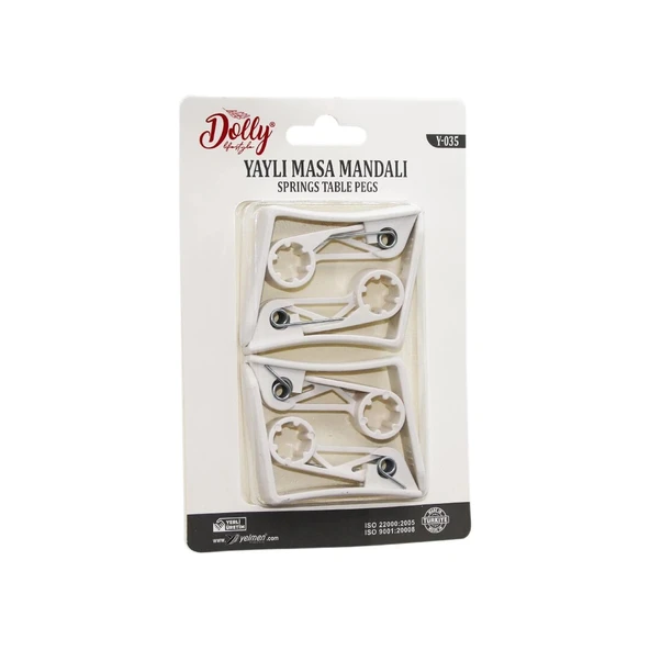 4 PARÇA PLASTİK - YAYLI MASA ÖRTÜSÜ MANDALI KISKACI (5365) ürün görseli 1