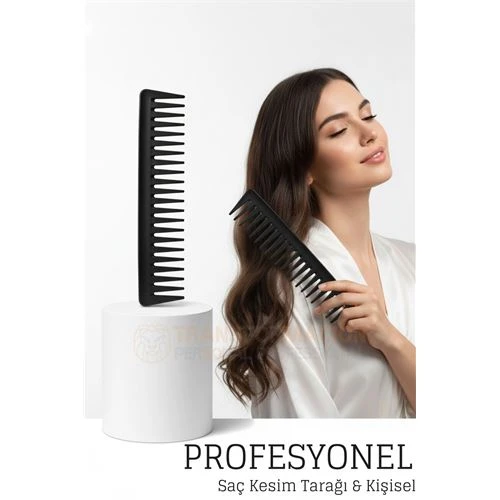 Kuaför Saç Kesim Tarağı - Profesyonel Berber Kesim Tarağı ürün görseli 1