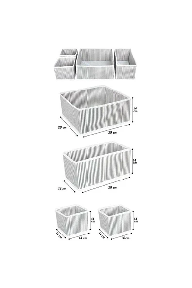 Çekmece Düzenleme Kutu Seti Organizer 4lü Set - Resim 2