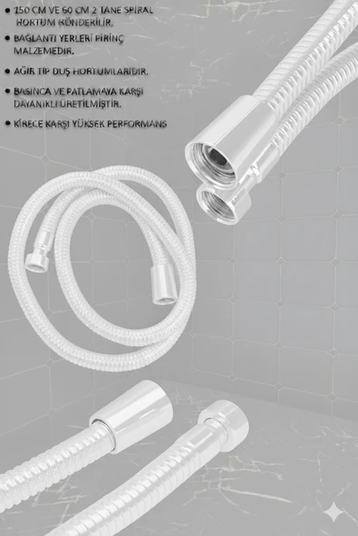 Banyo Bataryası ve Robot Duş Takımı  Beyaz Renk Baston Model Musluk Armatür - Resim 3