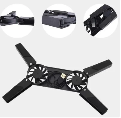 Katlanabilir Laptop Soğutucu 2 fanlı (5365) - Resim 2