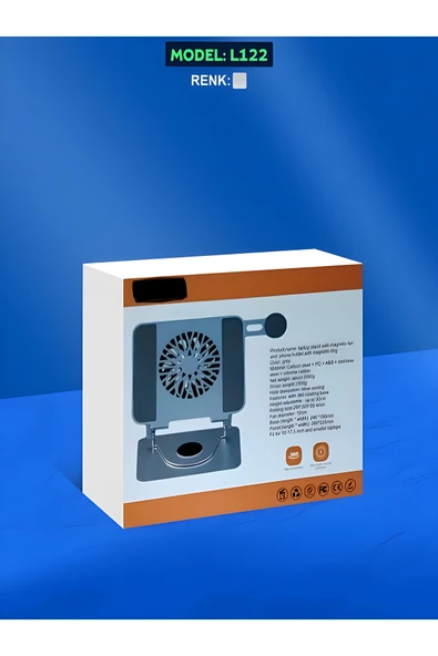 10-17.3” Fanlı Laptop ve Tablet Standı | Carbon 360° Döner Mekanizma, MacBook Uyumlu - Resim 8