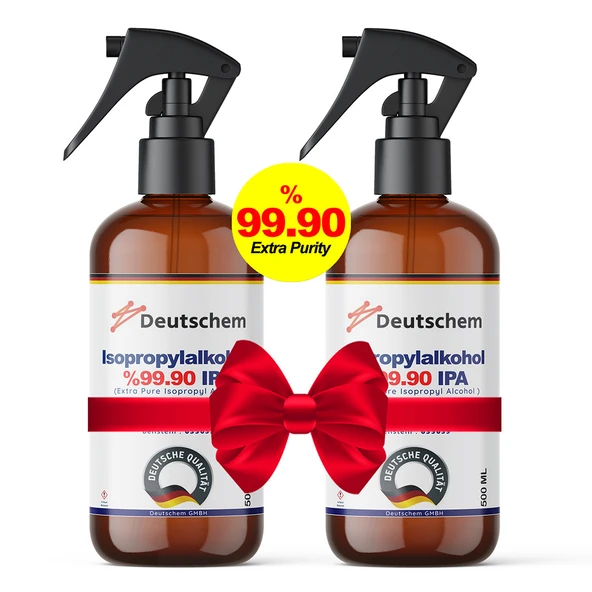 Deutschem İzoPropil Alkol - 1 Litre (2x500 mL) Sprey Başlıklı ürün görseli 1