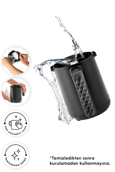 Hatır Hüps Quartz Közde, Sütlü İçecek Hazırlama Türk Kahve Makinesi 5 Fincan Kapasiteli Galaxy Grey - Resim 7