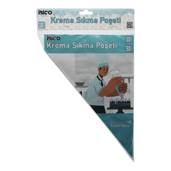 NAYLON 30CM 50PCS KREMA SIKMA  POŞETİ TORBASI (5365) ürün görseli 1
