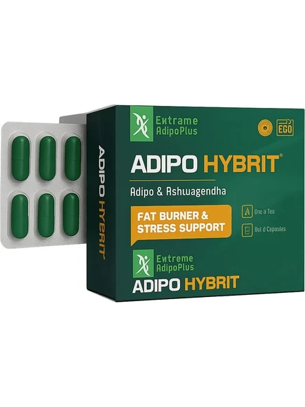 Adipo Extreme Plus Hybrıt Fat Burner Stress Support 30 Kapsül ürün görseli 1