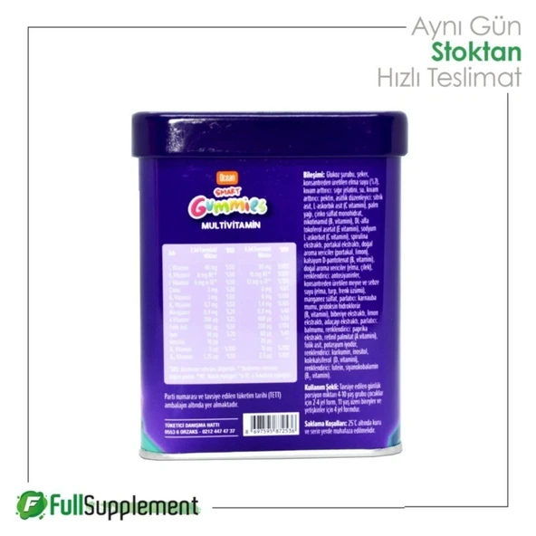 Ocean Smart Gummies Multivitamin Çiğnenebilir Tablet 64 Adet - Resim 3