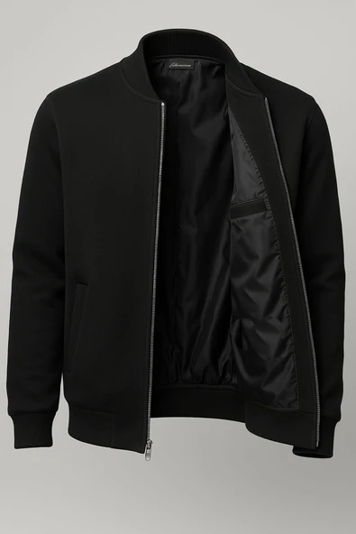 Çelik Örgü Regular Fit Tam Fermuarlı Erkek Baba Astarlı Triko Ceket - 7477 ürün görseli 1