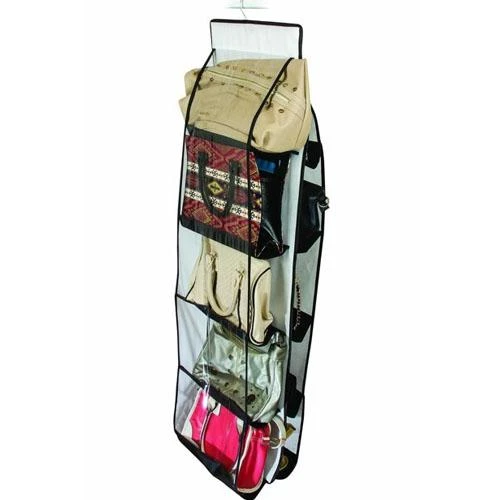 10 Bölmeli Dolap İçi Şeffaf Çanta Organizeri ürün görseli 1