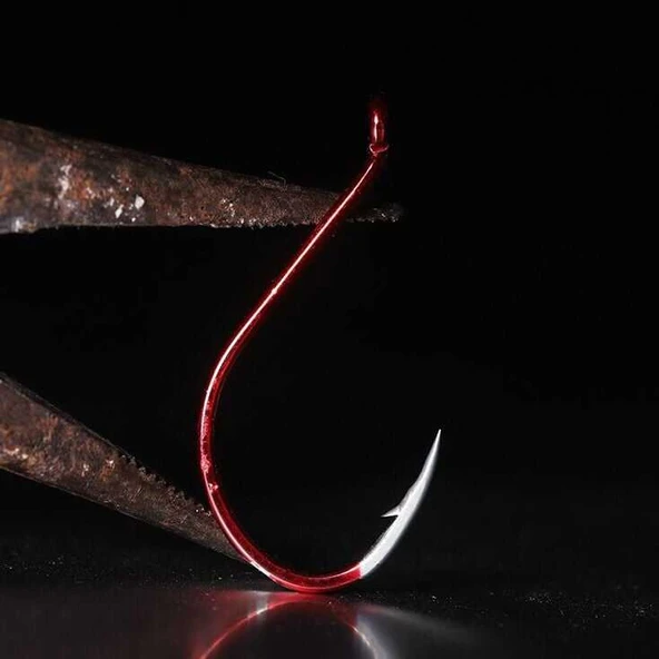 BKK Red Octopus Beak 50 Adet Olta İğnesi  2/0 - Resim 4