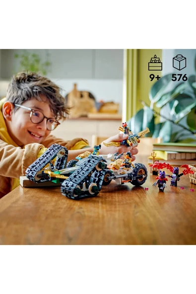 ® NINJAGO® Ninja Ekibi Kombo Araç 71820 – 9+ 4’ü 1 Arada Yaratıcı Oyuncak Yapım Seti (576P) - Resim 5