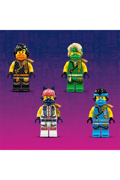 ® NINJAGO® Ninja Ekibi Kombo Araç 71820 – 9+ 4’ü 1 Arada Yaratıcı Oyuncak Yapım Seti (576P) - Resim 9