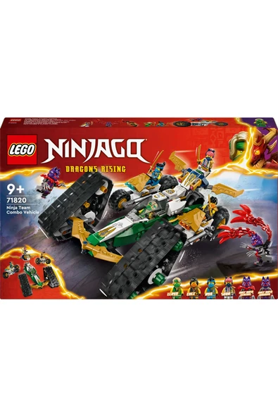 ® NINJAGO® Ninja Ekibi Kombo Araç 71820 – 9+ 4’ü 1 Arada Yaratıcı Oyuncak Yapım Seti (576P) - Resim 3