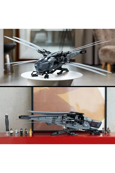 ® Icons Dune: Çöl Gezegeni Atreides Royal Ornithopter 10327 - 18+ Model Yapım Seti (1369P) - Resim 9