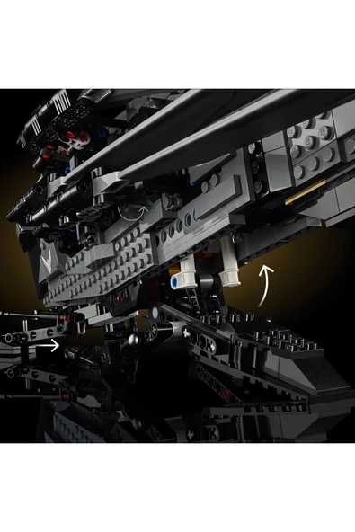 ® Icons Dune: Çöl Gezegeni Atreides Royal Ornithopter 10327 - 18+ Model Yapım Seti (1369P) - Resim 7